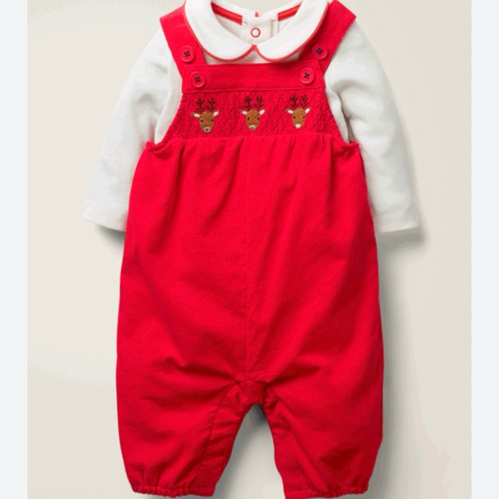 Baby Boden Reindeer Set 3-6 Months EUC